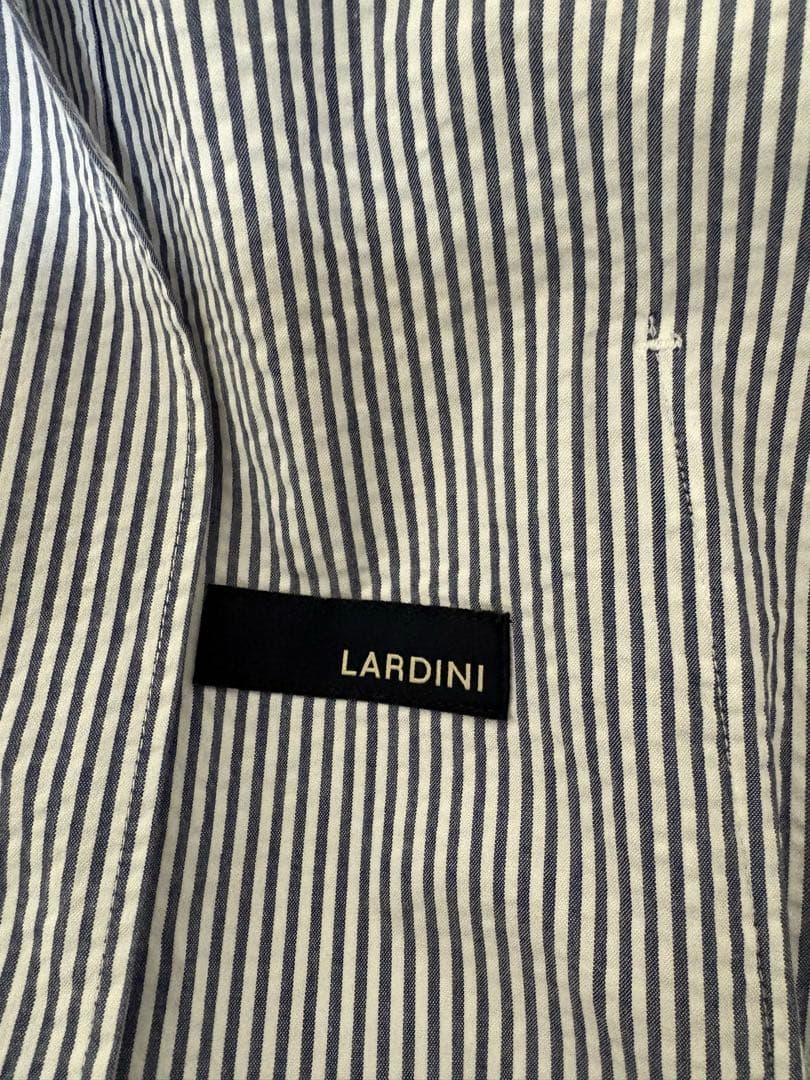 ラルディーニ/LARDINI シアサッカー コットンストライプ シャツジャケット