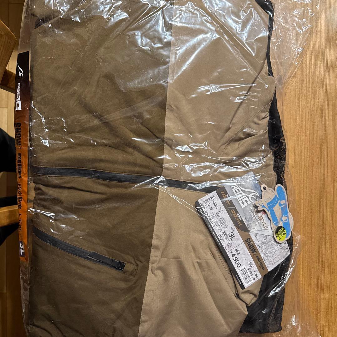 ワークマン イージス 防水防寒スーツ 3Lスノーブラウン 2025モデル