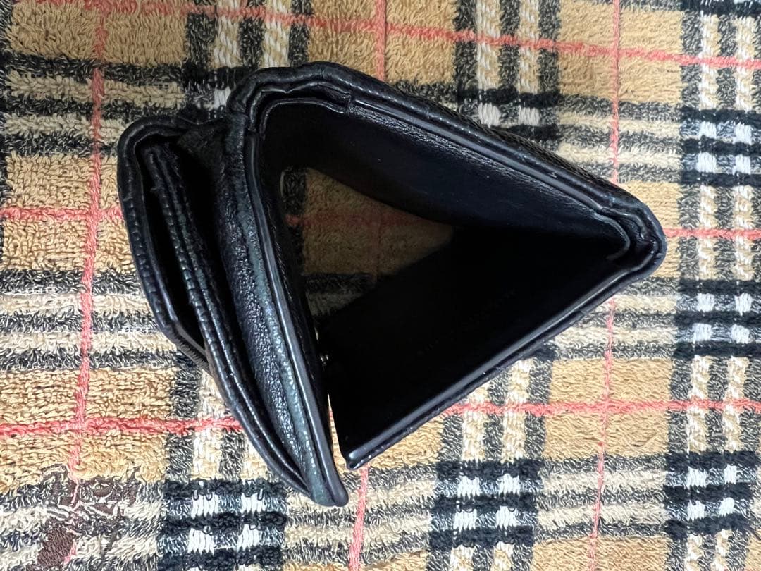 サンローラン 三つ折り財布 シルバーロゴ Yves Saint Laurent