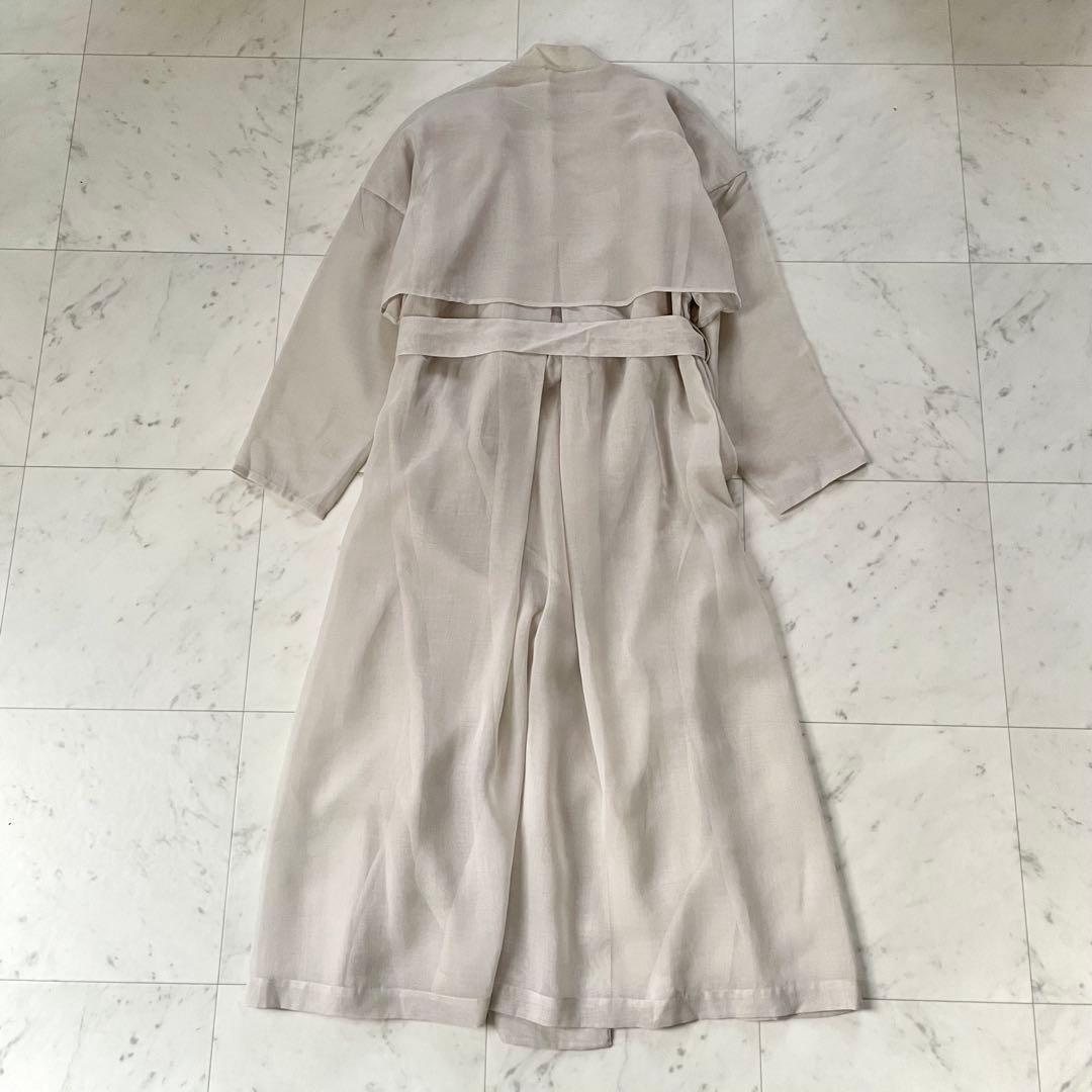 美品✨エブール オーガンジー シースルー シアー トレンチコート