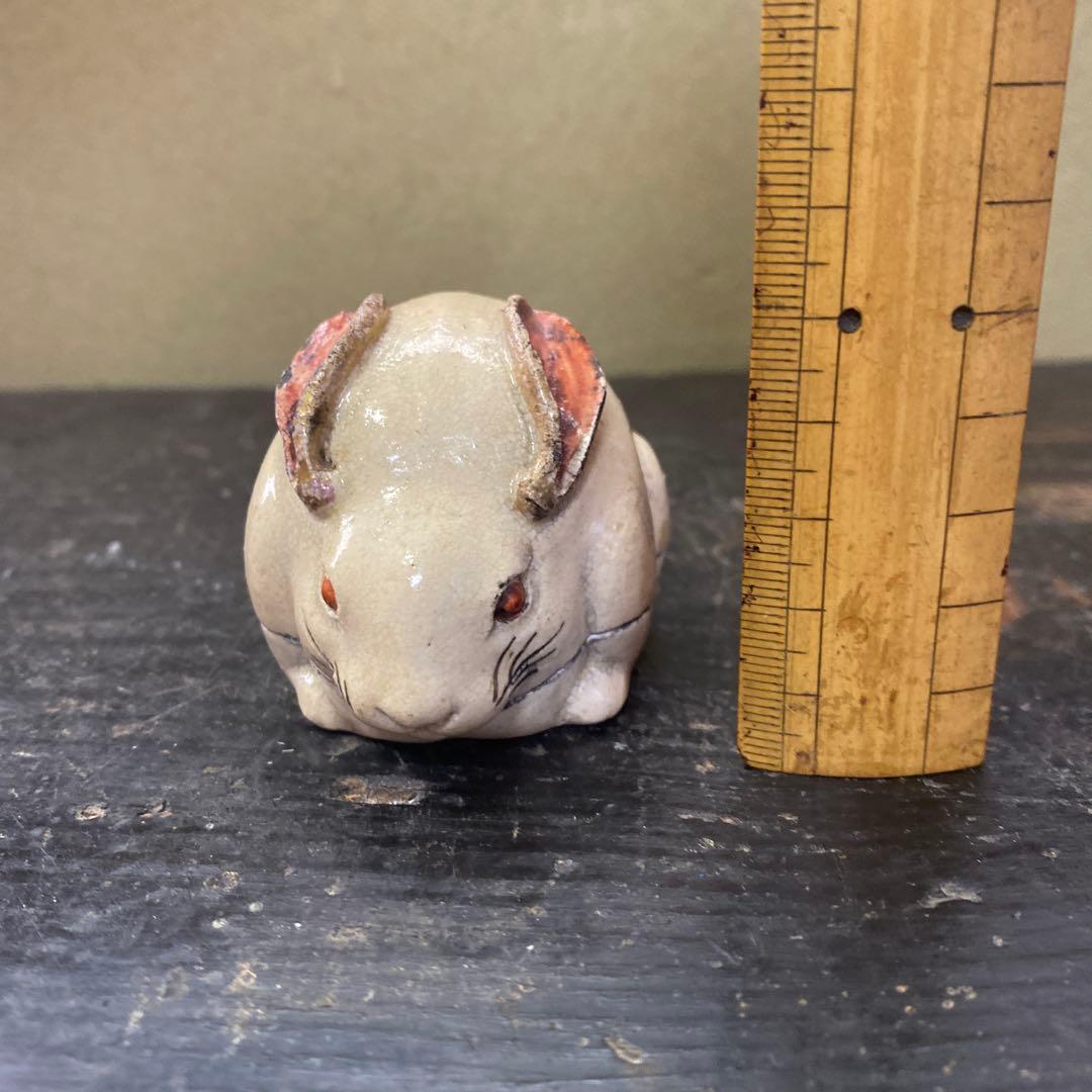 陶器製ウサギの香合