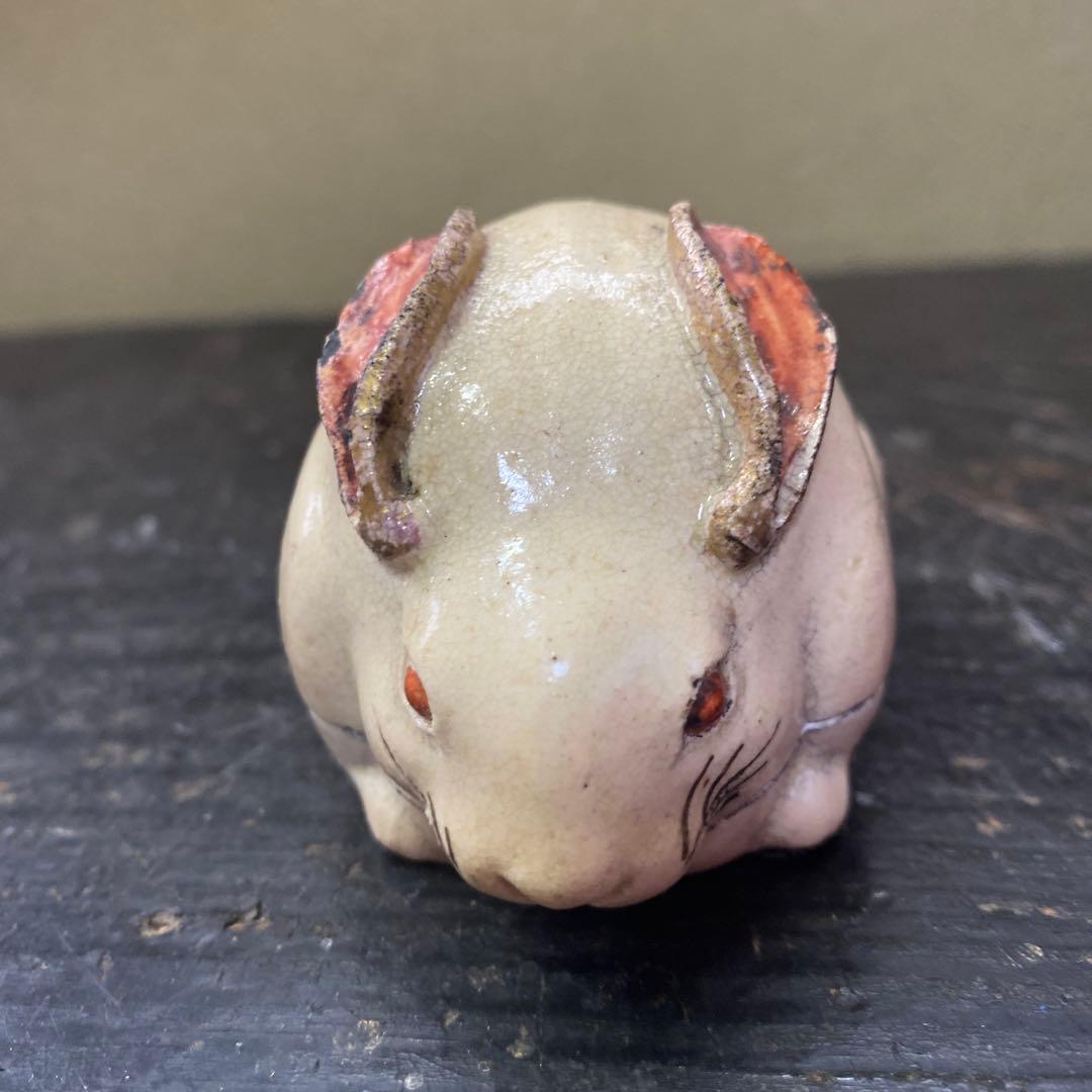 陶器製ウサギの香合