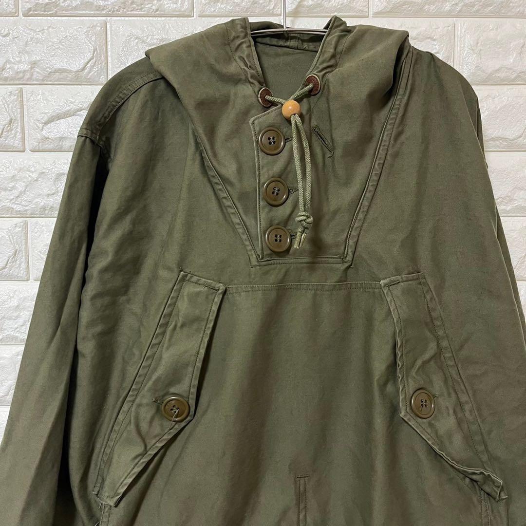 【ミリタリージャケット】モッズコート　古着【メンズ3XL】カーキ　I４