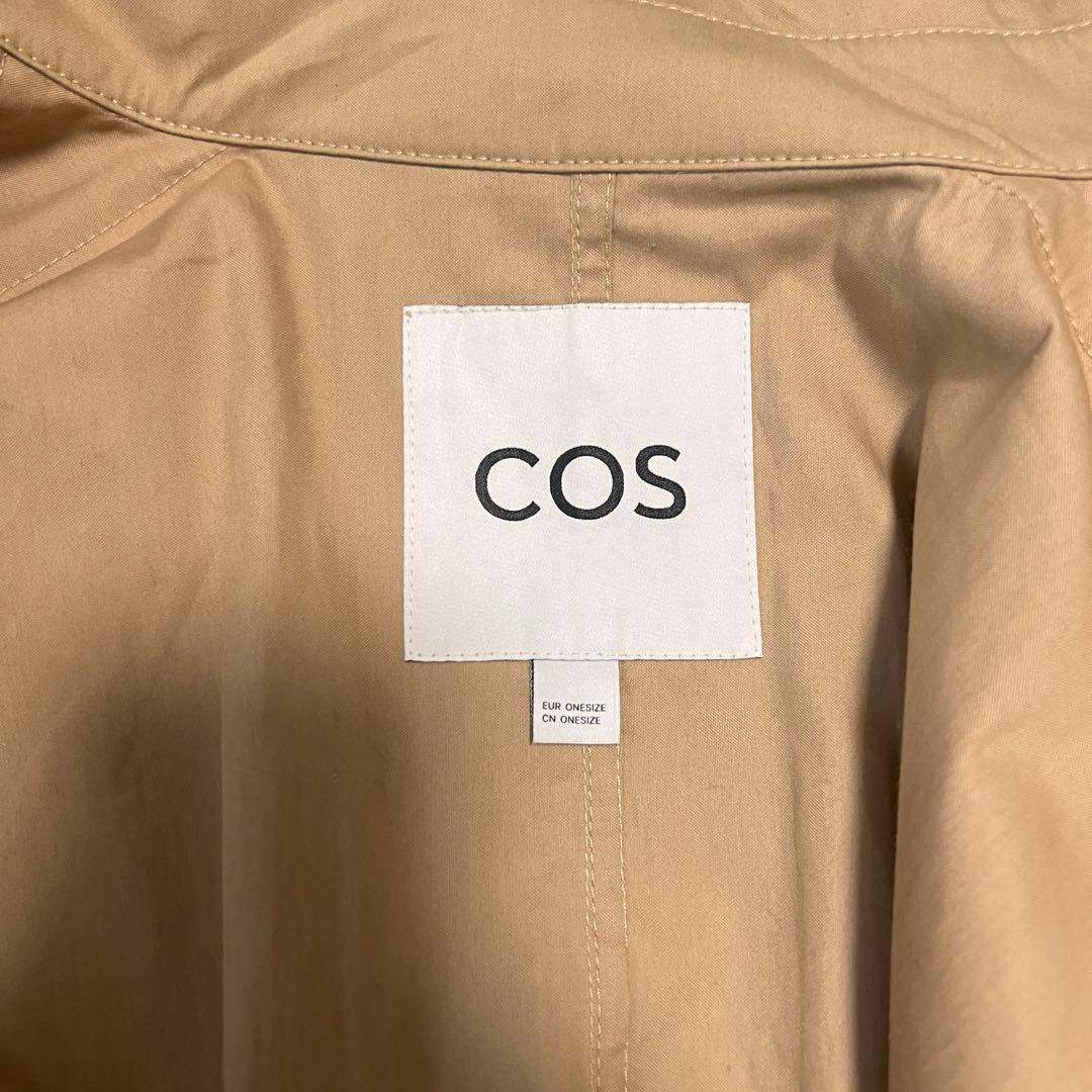 COS 美品 クロップド トレンチコート ケープ