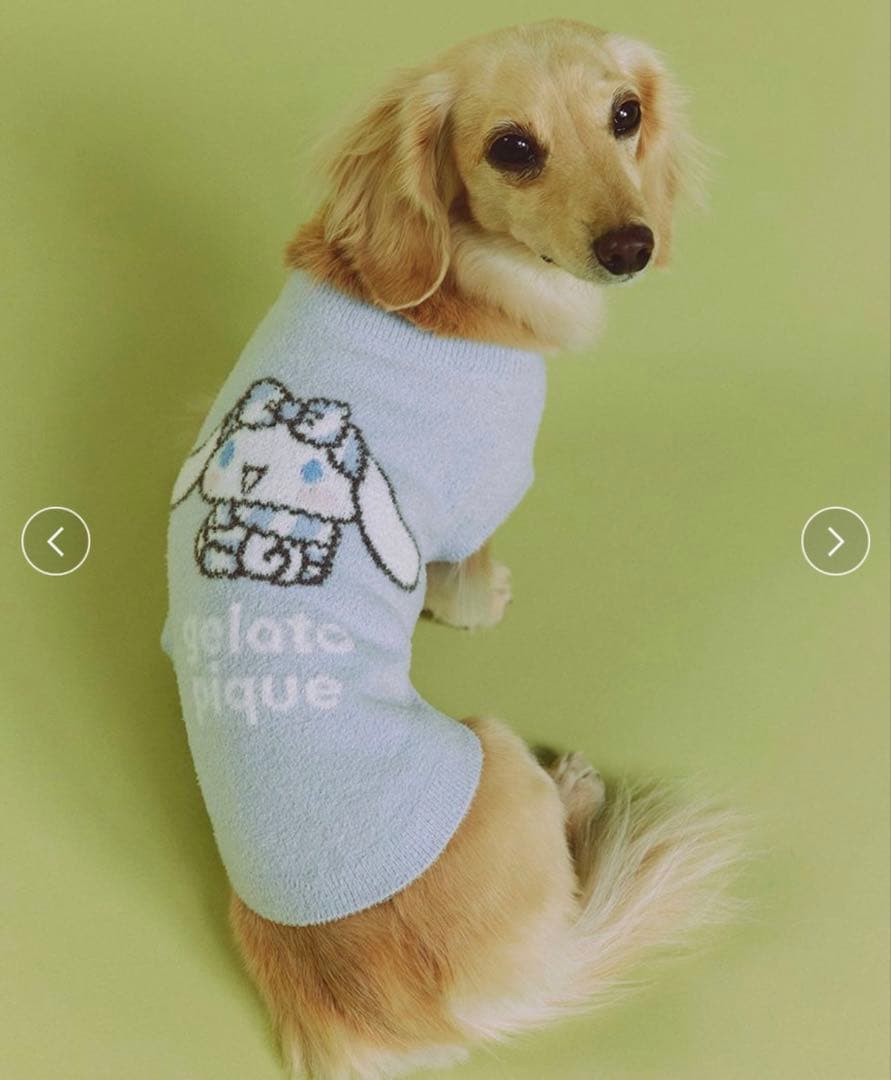 ジェラートピケ サンリオハウス CAT＆DOG スムーズィープルオーバー L