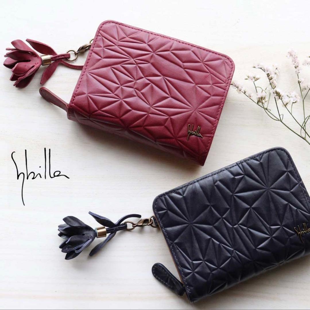 【新品】sybilla シビラ ノクトゥルノ 二つ折り財布 ワイン 限定モデル