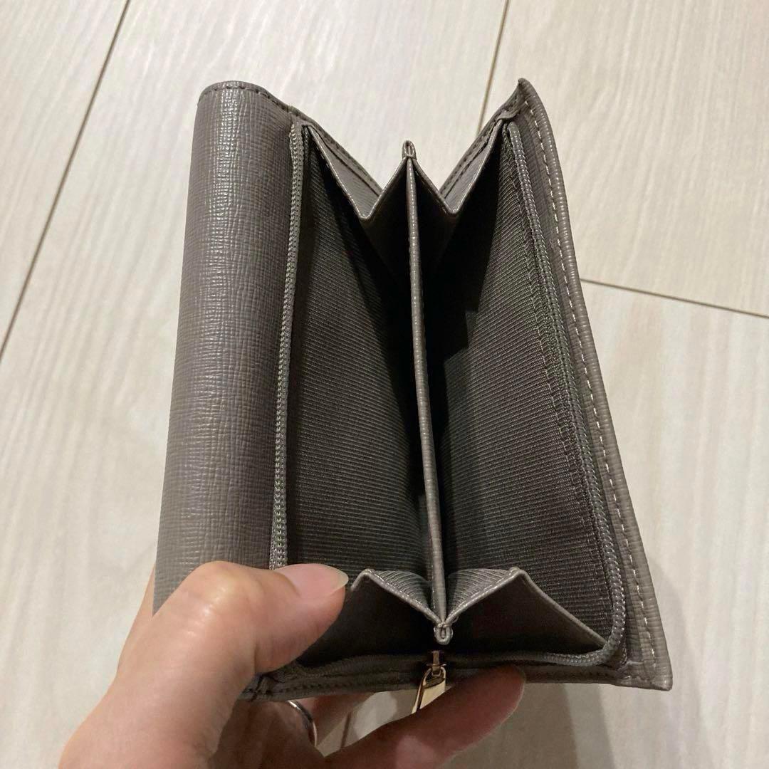FURLA フルラ 折りたたみ財布 レディース ベージュ 折りたたみ お財布