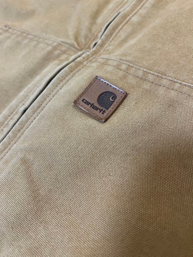 Carhartt（カーハート）フード付きダックベスト ベージュ XL
