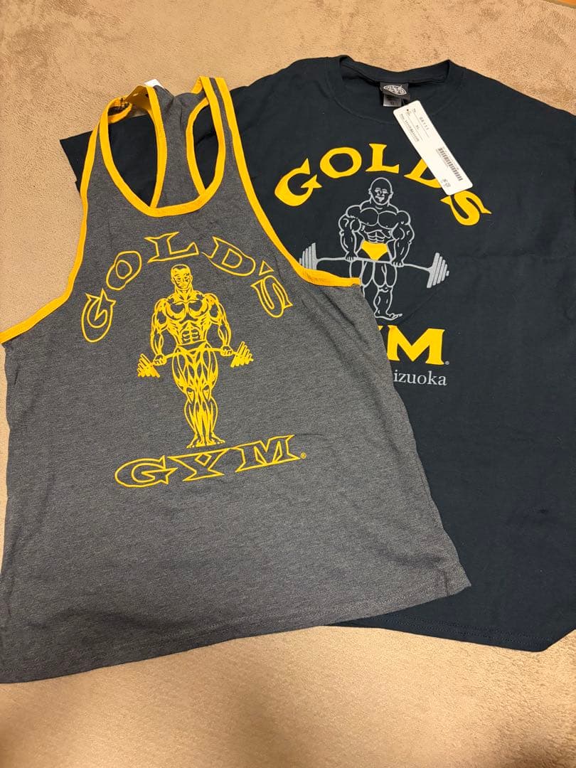 GOLD'S GYM タンクトップ【M】・Tシャツ【XL】　セット売り