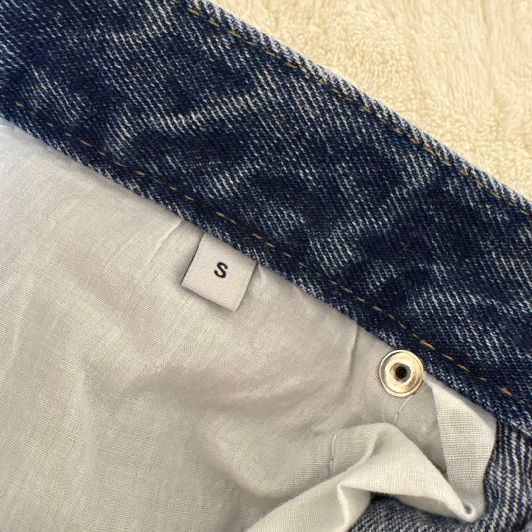 Nalm. barrel leg wide denim Sサイズ