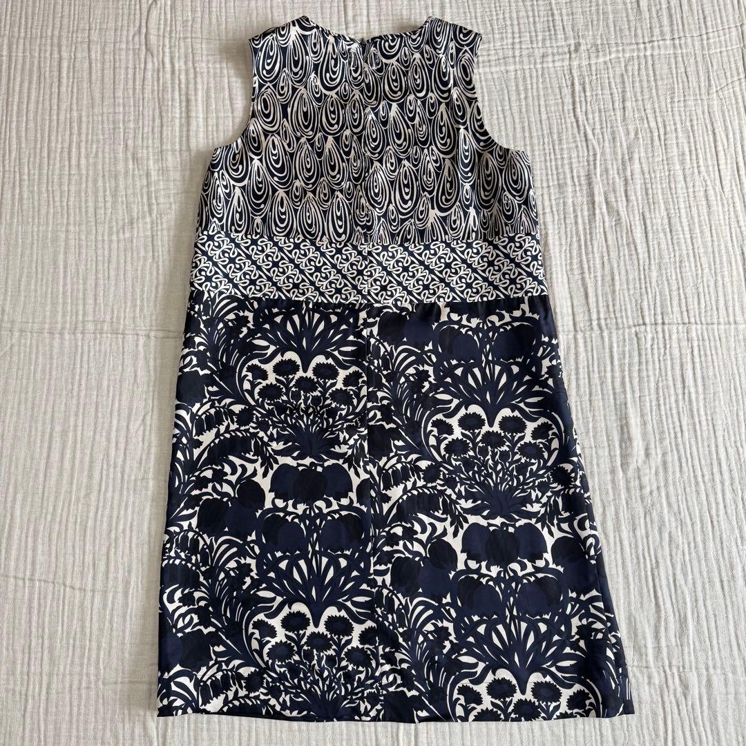 S Max Mara シルク100%ワンピース ノースリーブ ドレス 上品