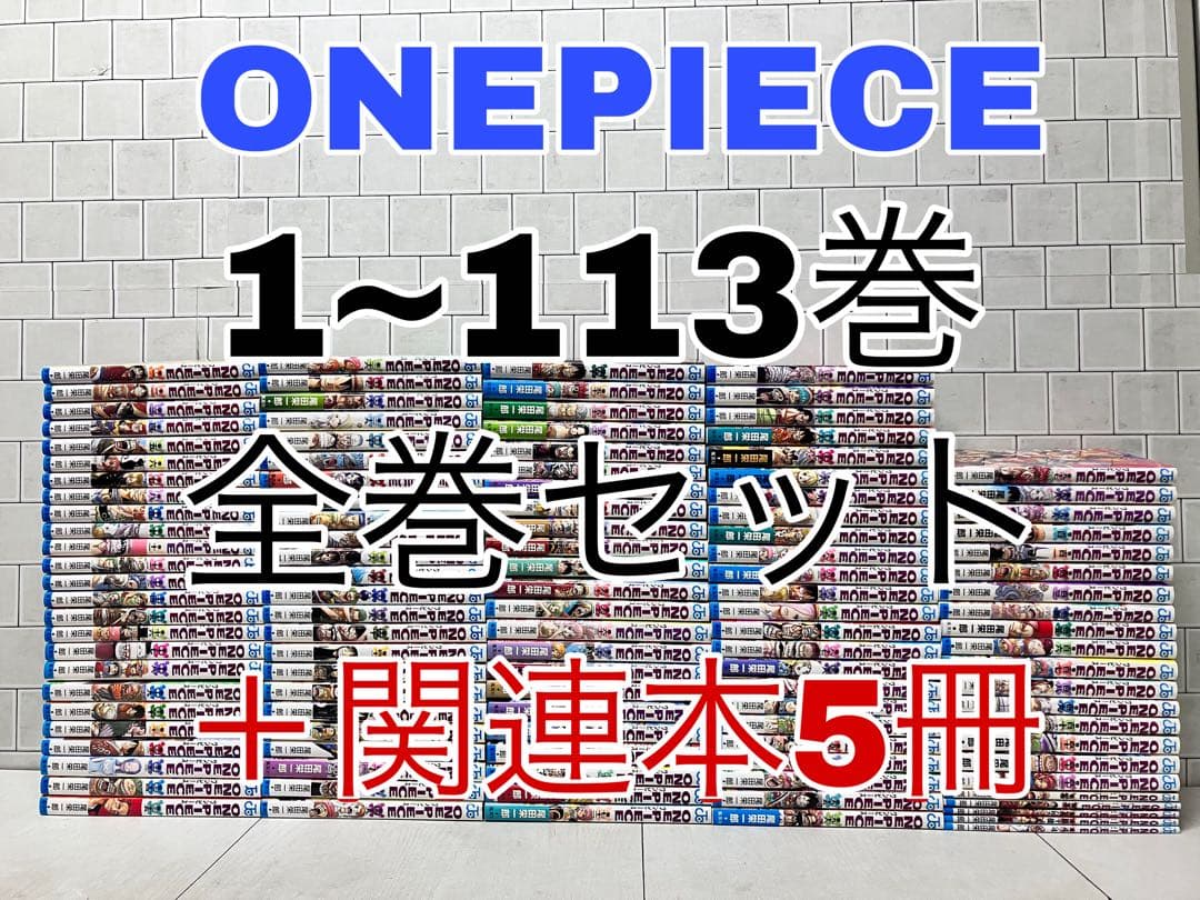 ONEPIECE 1~113巻 全巻セット ＋関連本5冊 ワンピース 全巻