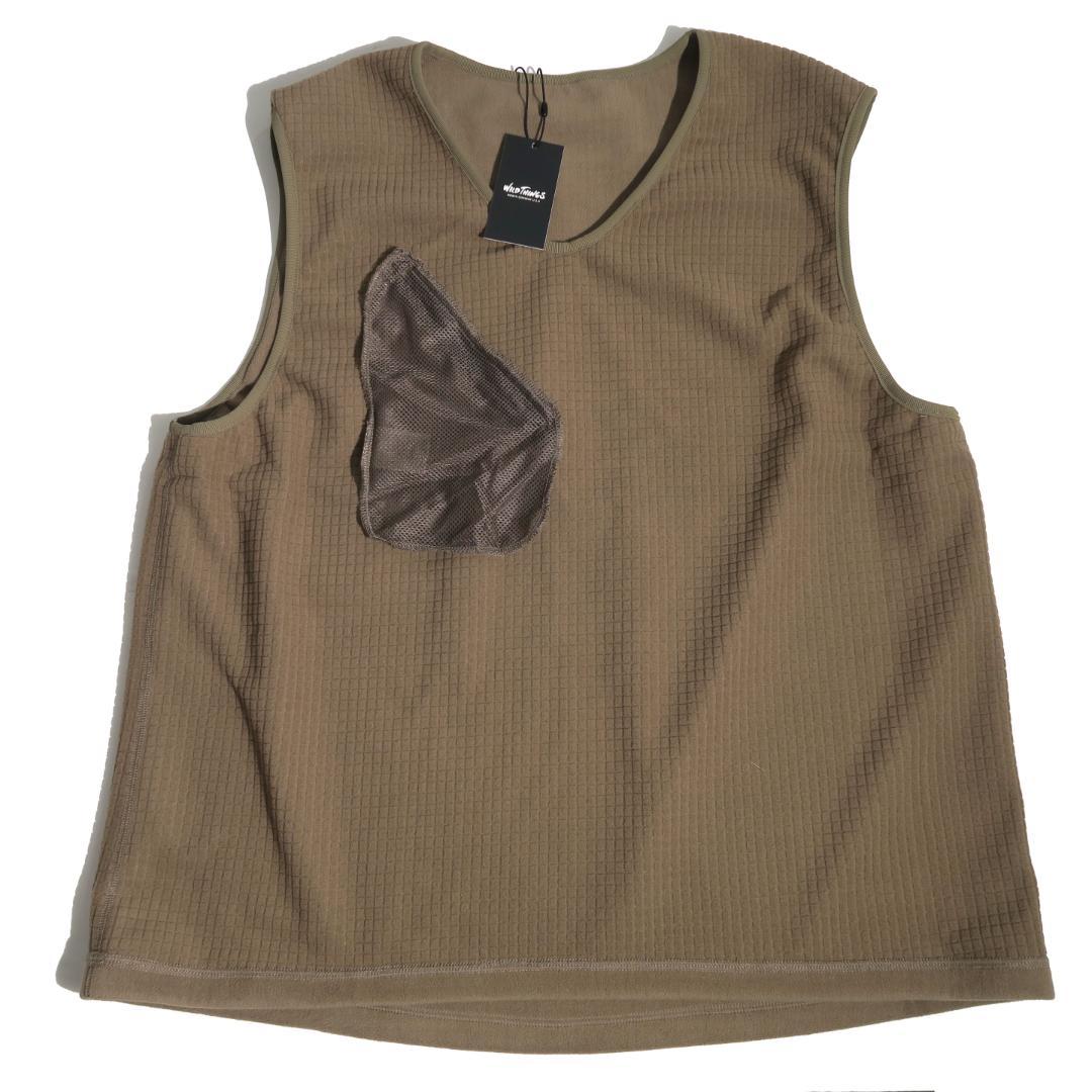 WILD THINGS GRID FLEECE PULLOVER VEST Lモ