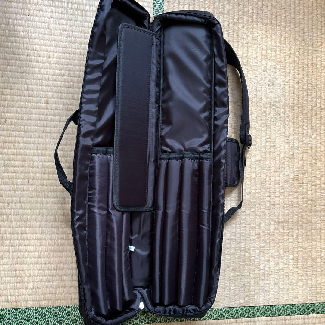 篠笛ケース　7本収納　黒