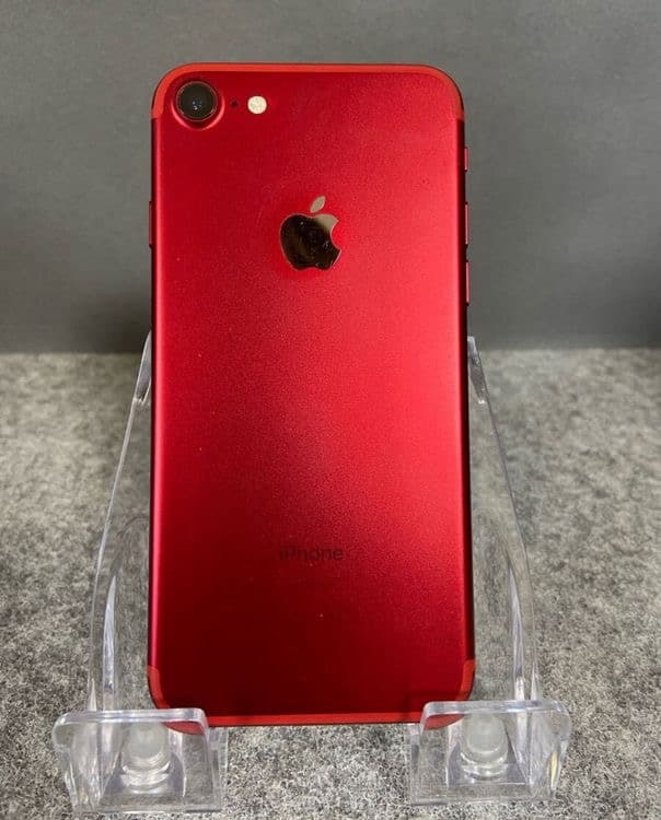 美品 国内版 SIMフリー iPhone7 128GB レッド色