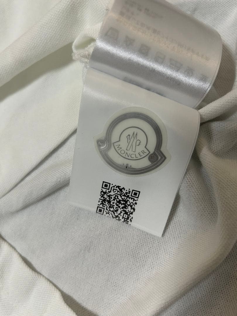 美品　MONCLER モンクレール　ポロシャツ xs 白　ホワイト