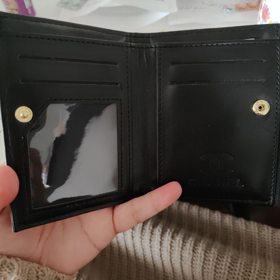 CHANEL ブラック 二つ折り財布