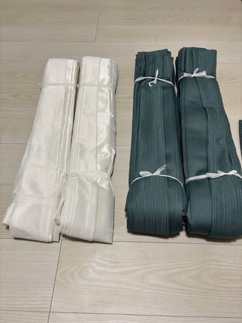 【リリカラ】ダークグリーン・レースカーテンセット/オーダー品