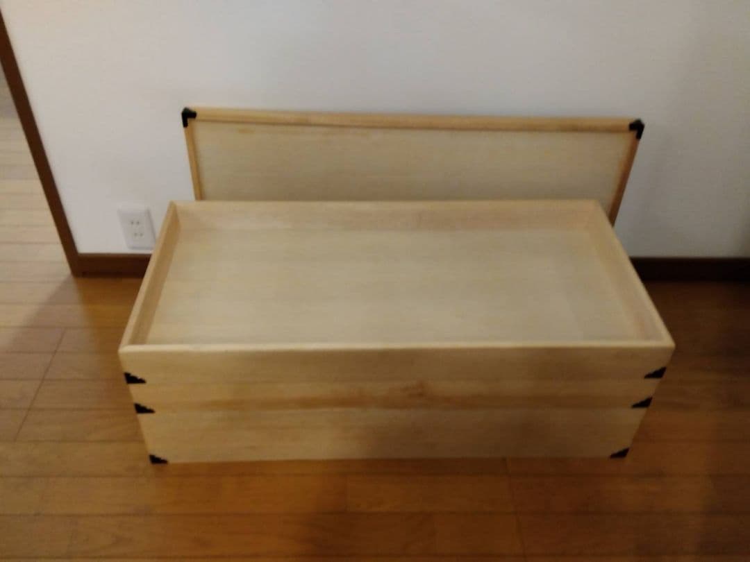 桐 衣装箱 2点セット たとう紙収納 着物収納 桐箱 和装収納 防湿