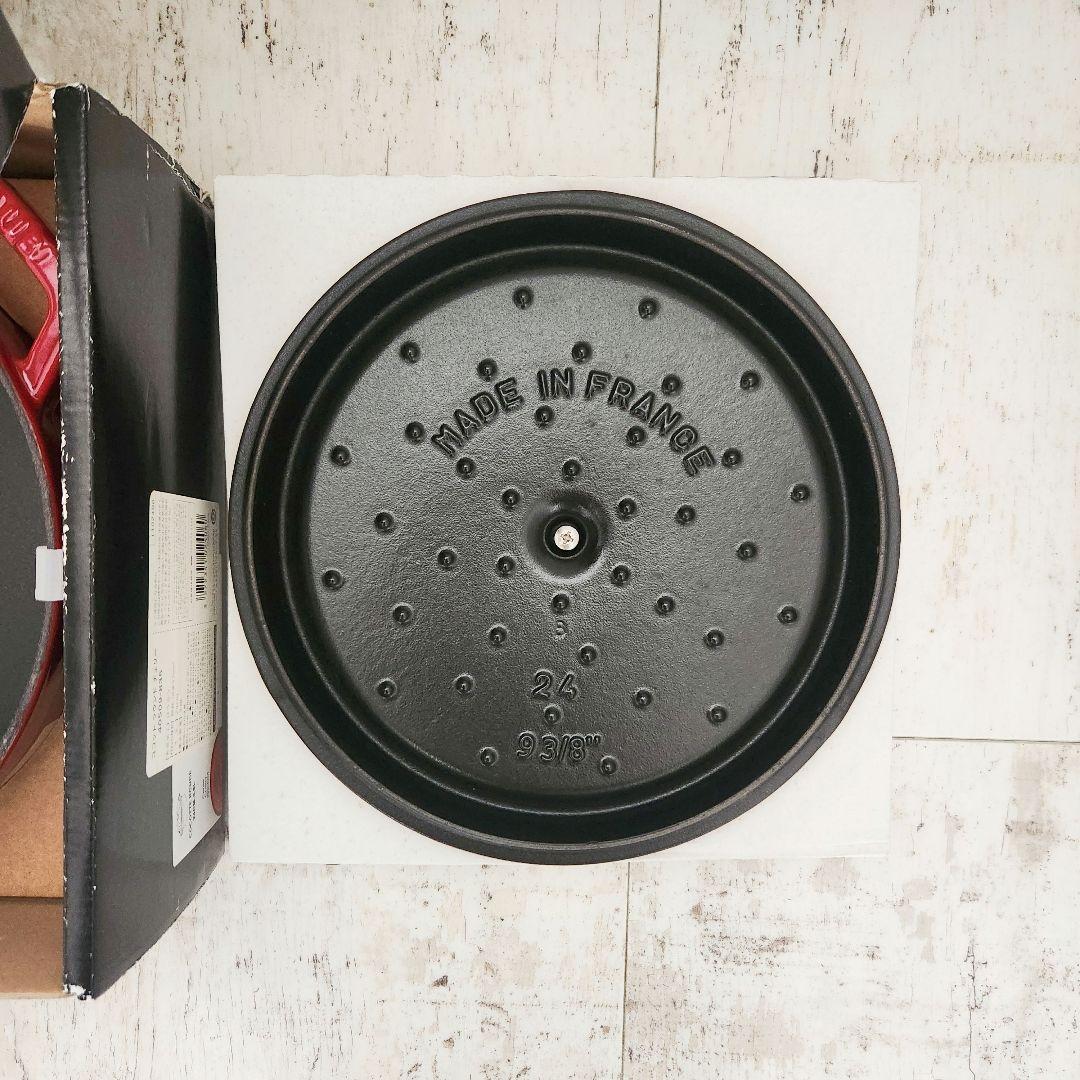 staub ココットラウンド チェリー 24cm 3.8l