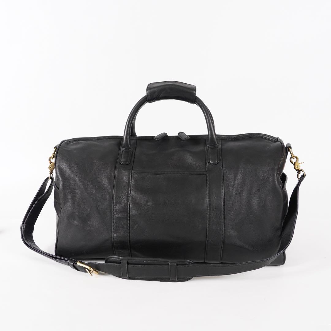 美品 COACH ボストンバッグ 2way 大容量 レザー BLACK