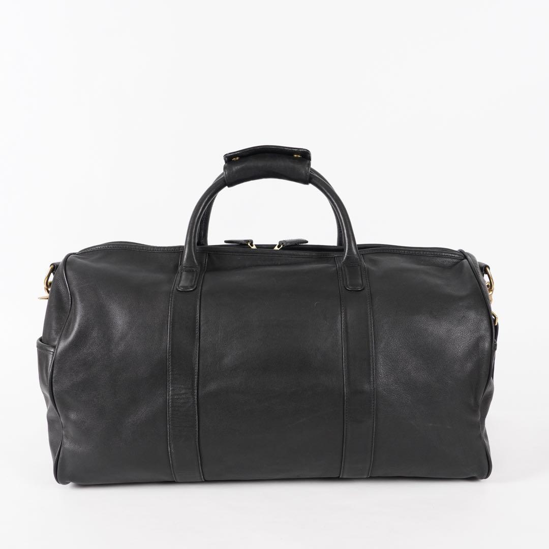 美品 COACH ボストンバッグ 2way 大容量 レザー BLACK