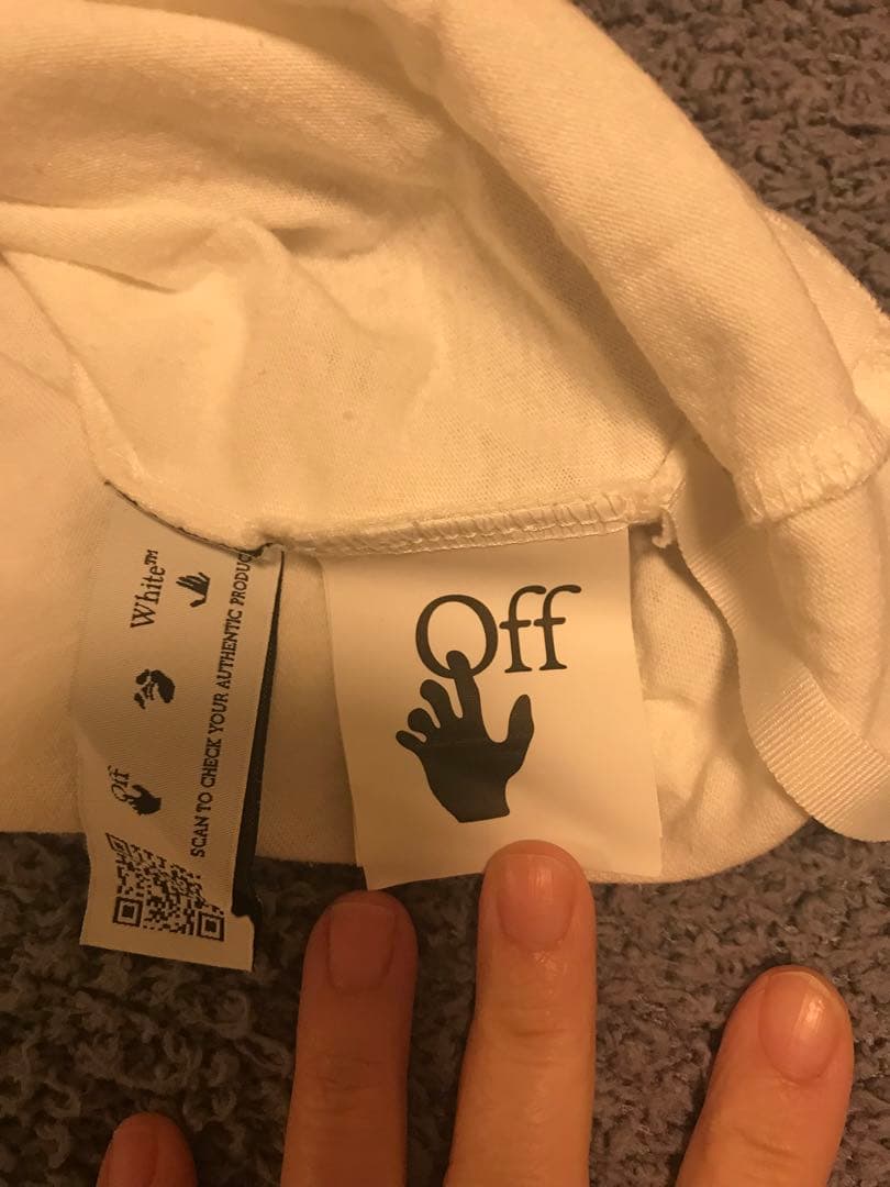 ✨美品OFF-WHITE モナリザプリント ✖️バックプリントロングTシャツ　白