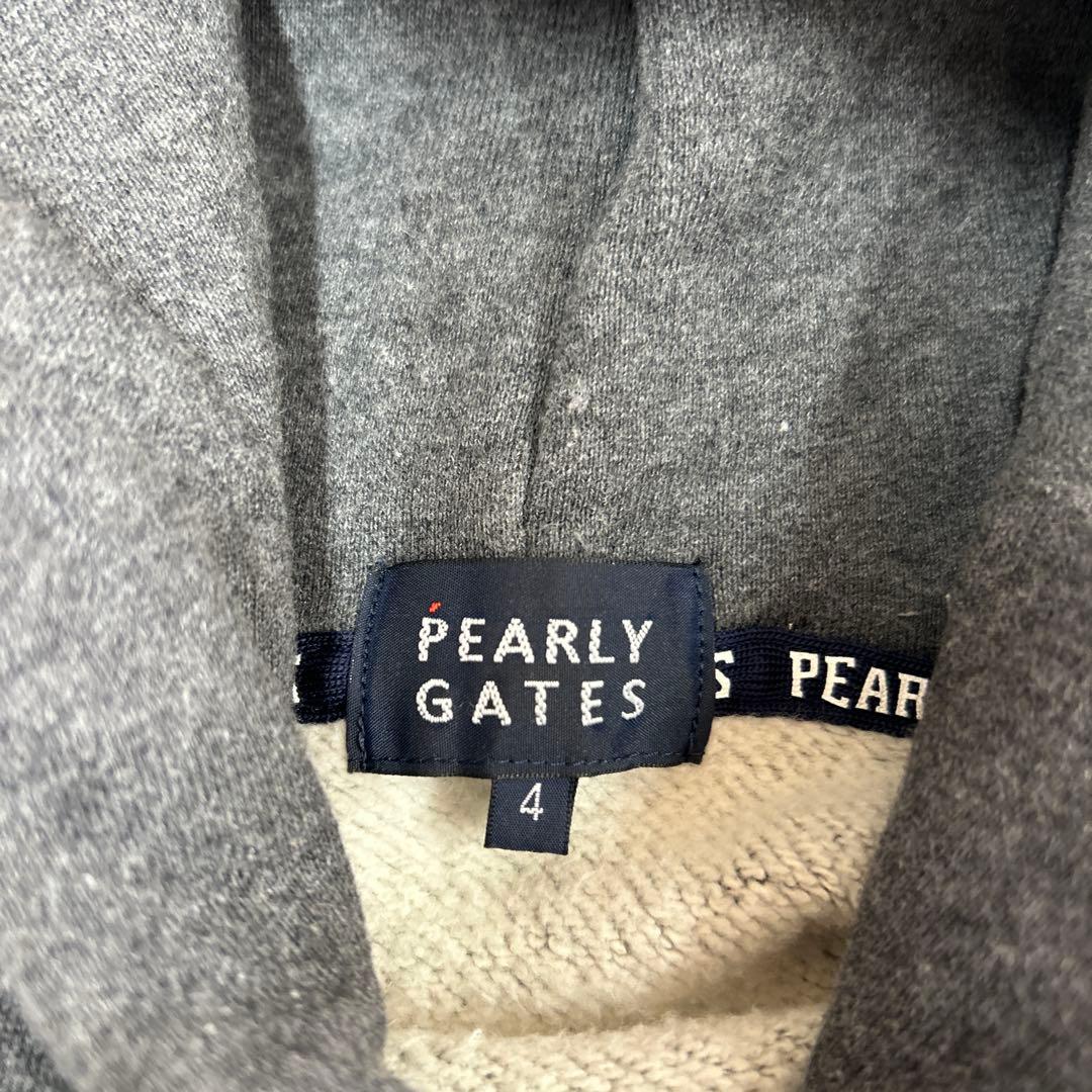 PEARLY GATES グレー パーカー フード付き