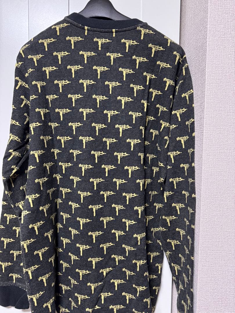 中古美品 Supreme Jacquard Uzi Pocket Tee L