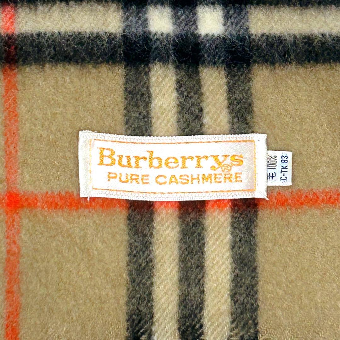 BURBERRY マフラー ノバチェック カシミア100% オールド バーバリー