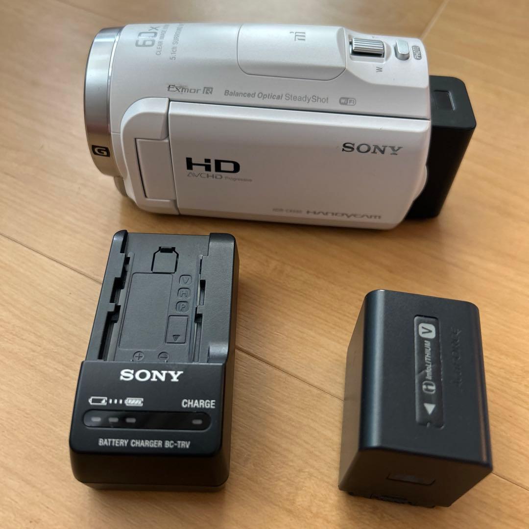 Sony HDR-CX680 ホワイト ビデオカメラ