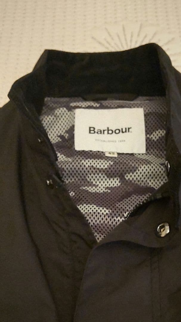 Barbour international ナイロンジャケット 42 ブラック
