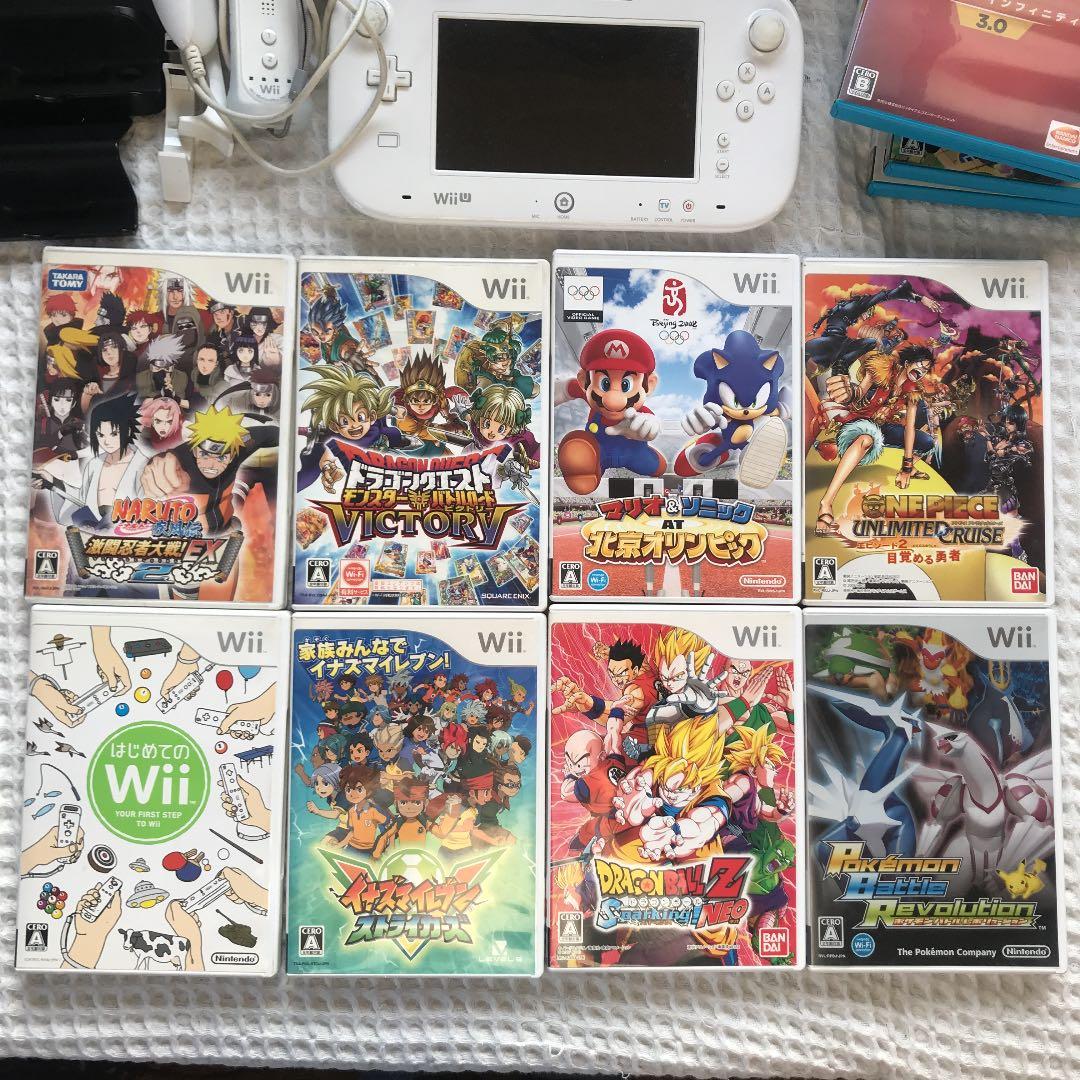 Nintendo Wii Uマリオカート8セット＋ソフト16枚他フルセット