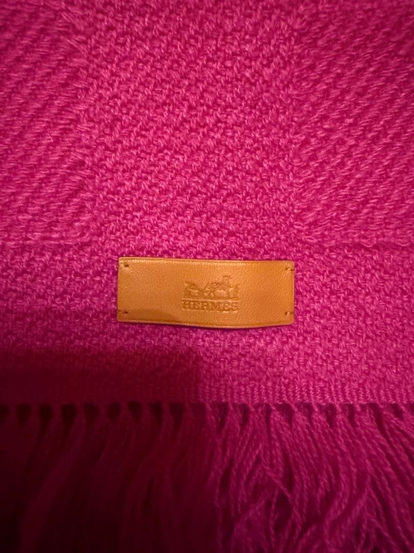HERMES レイエH カシミヤ大判ストール
