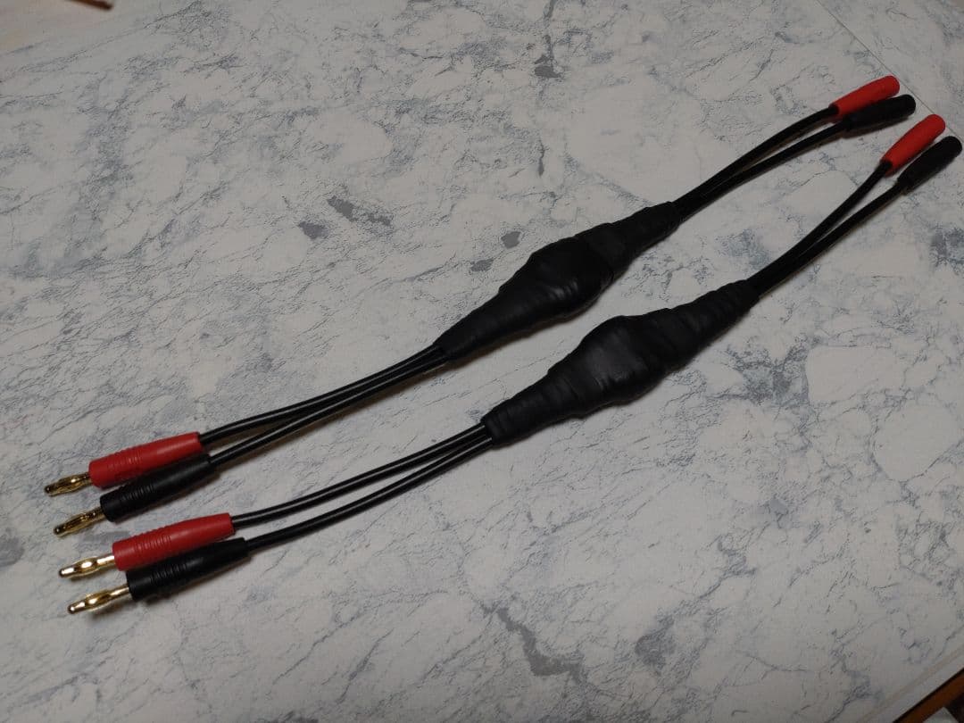 【新作】140段式カタパルト搭載　スピーカー中継ケーブル　36cm ペア