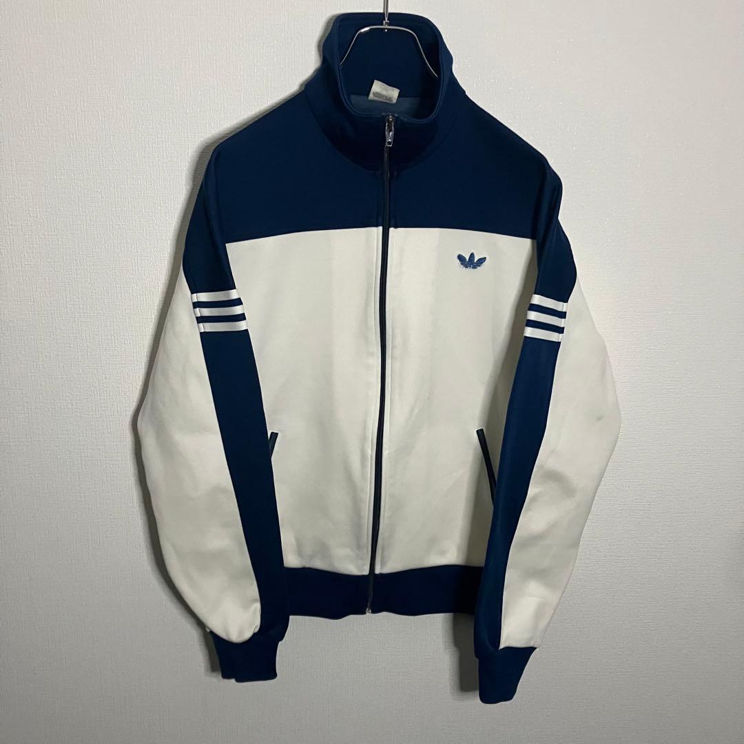【アユニD着用】即売モデル 70s 80s adidas 西ドイツ 白 紺