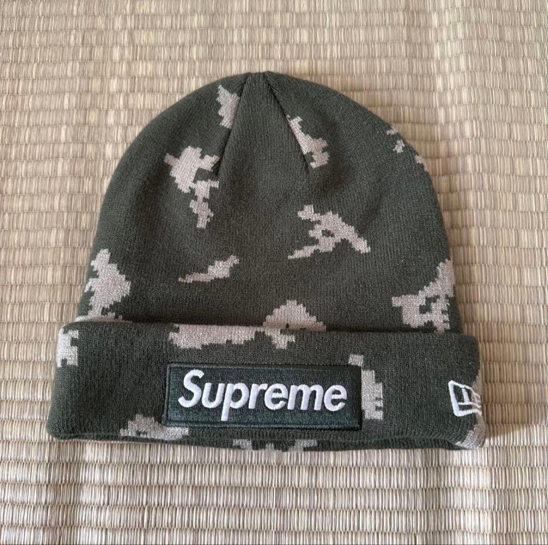 SUPREME x New Era Box ロゴ ビーニー 迷彩