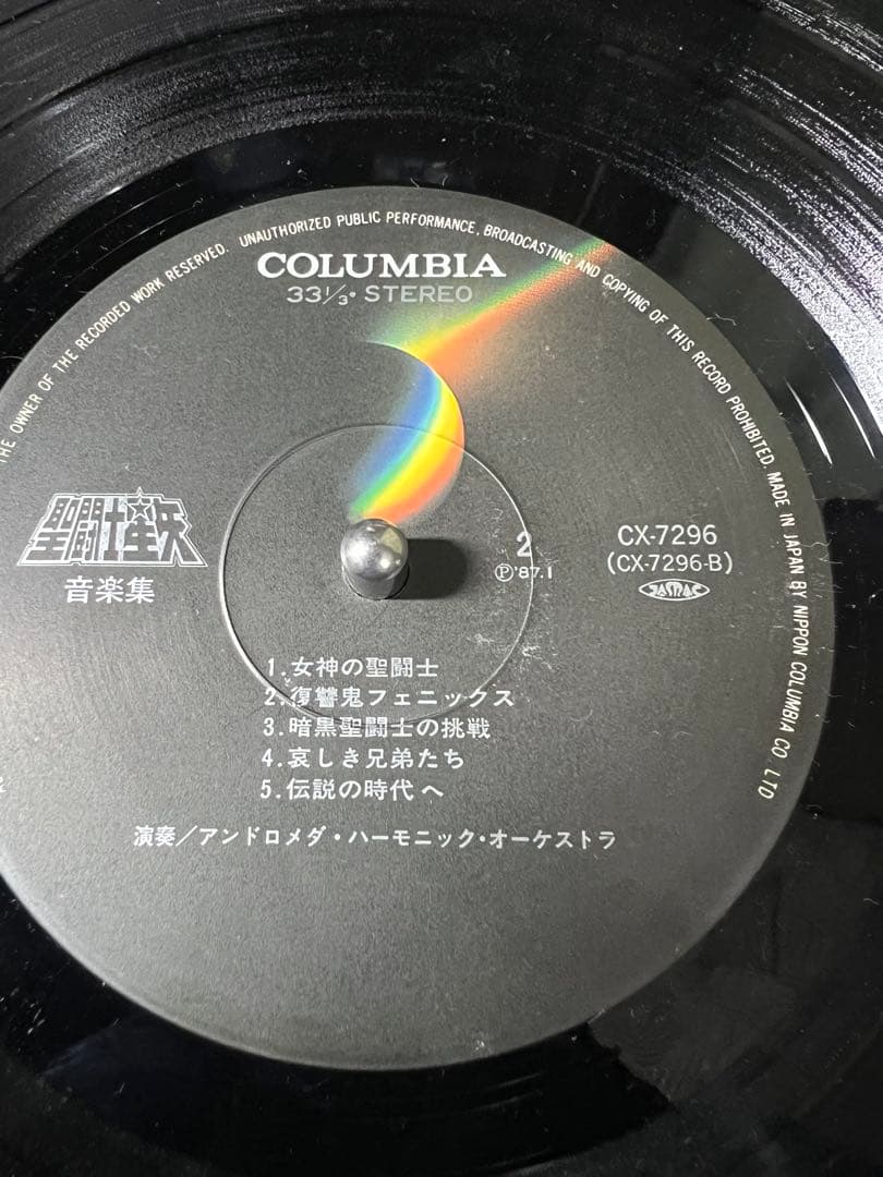 レア盤‼︎ 聖闘士星矢 音楽集 ORIGINALSOUNDTRACK LPレコード