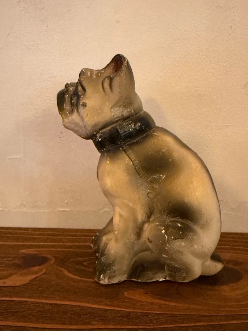 アンティーク雑貨 Vintage Chalkware Bulldog
