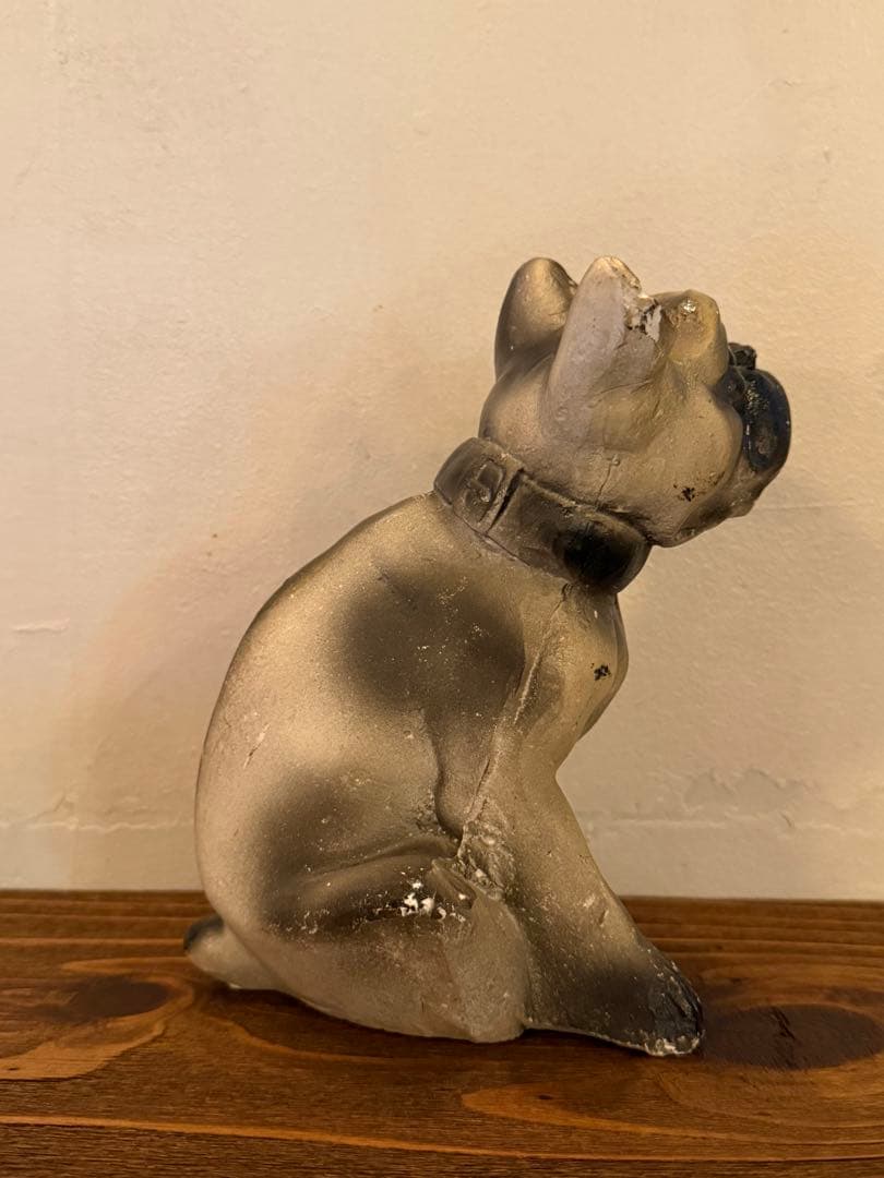 アンティーク雑貨 Vintage Chalkware Bulldog
