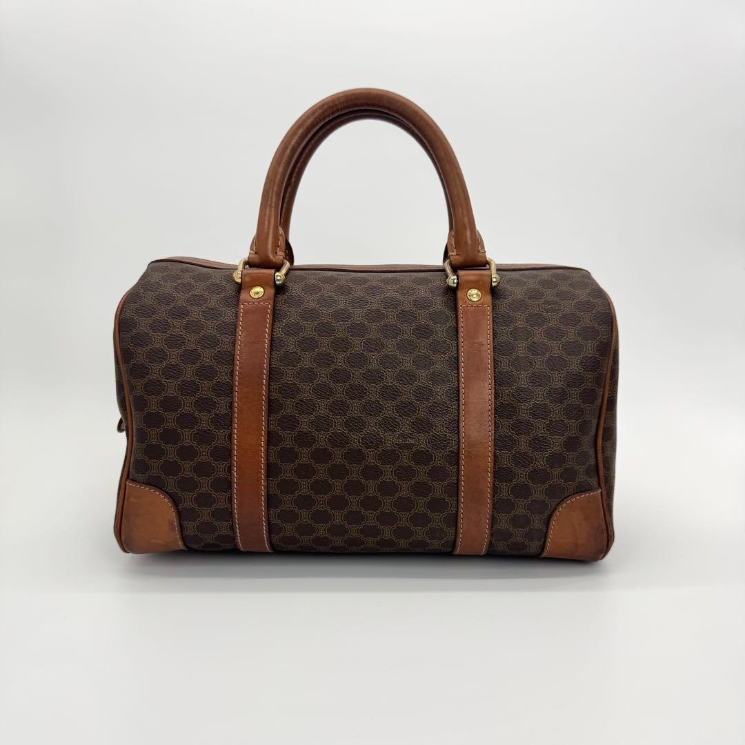 CELINE オールド マカダム ブラゾン トリオンフ ミニ ボストンバッグ