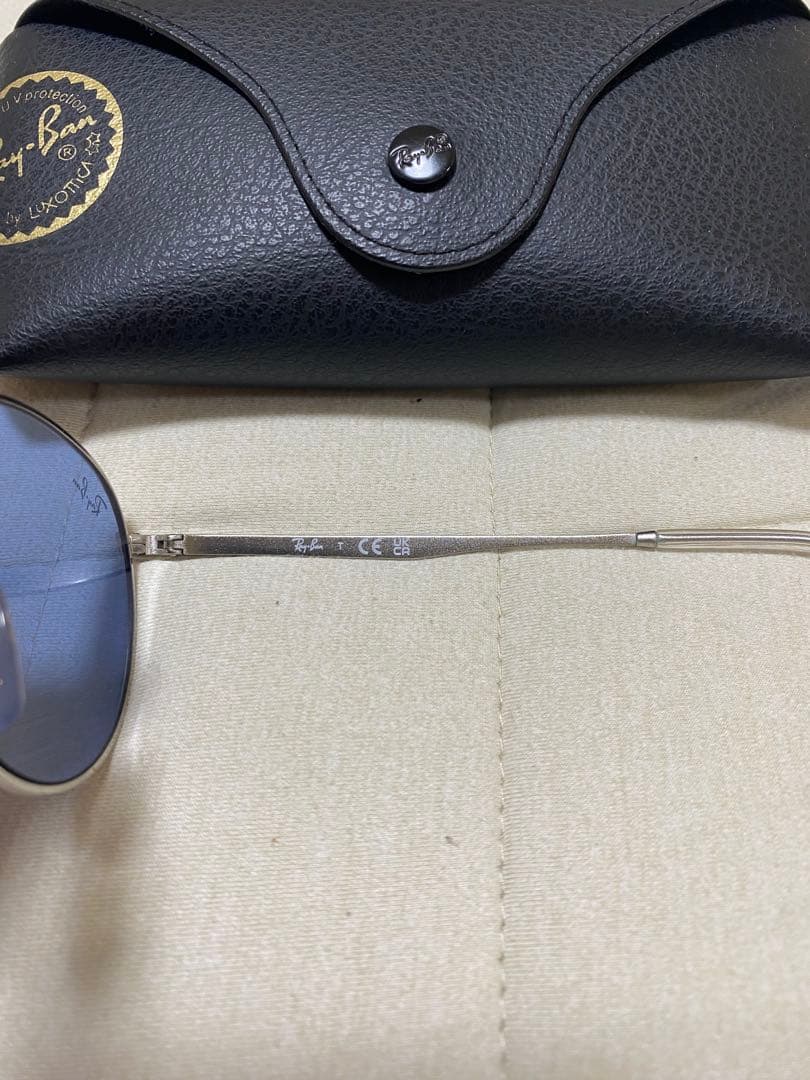 Ray-Ban ラウンドサングラス ブルーレンズ