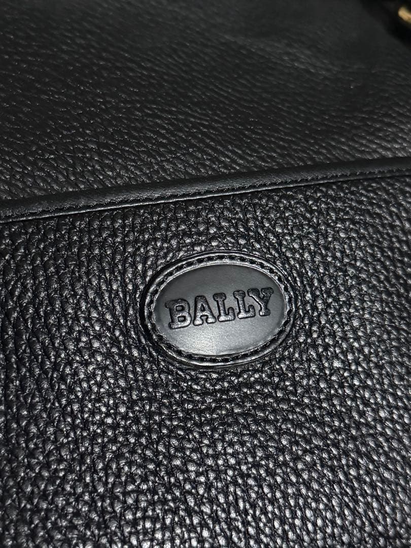 BALLY バリー ボストンバッグ 旅行鞄 シボ レザー 2WAY ブラック