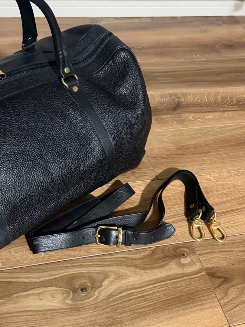 BALLY バリー ボストンバッグ 旅行鞄 シボ レザー 2WAY ブラック