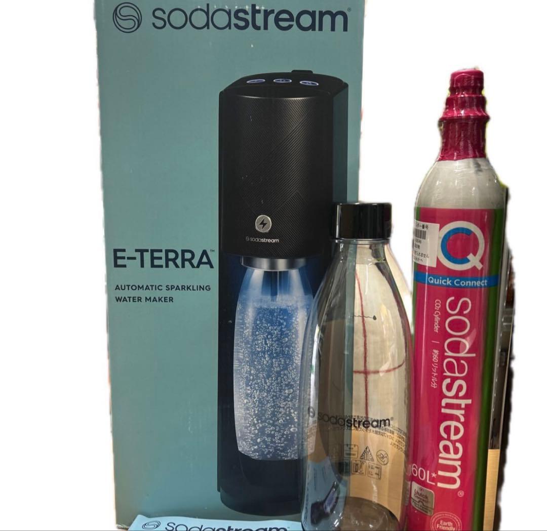 mtSodaStream E-TERRA 自動炭酸水メーカーブラック