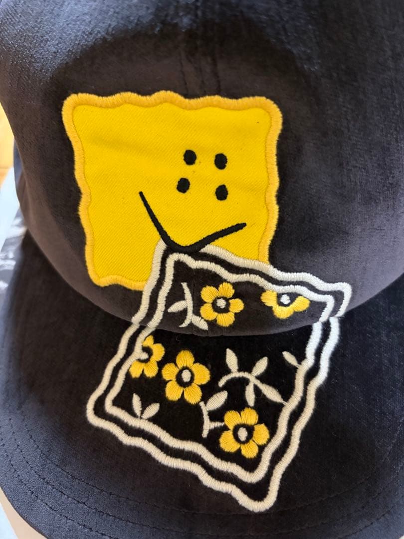 KAPITAL 別珍 ベースボールCAP（PECKISH RAINBOWY刺繍）