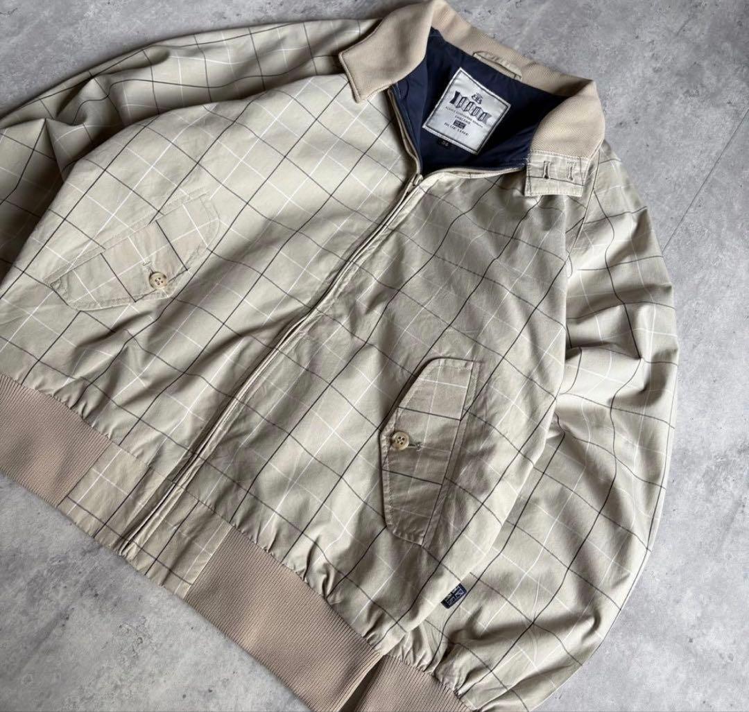 【BARACUTA】ハリントンジャケット　スイングトップ　チェック　短丈　UK