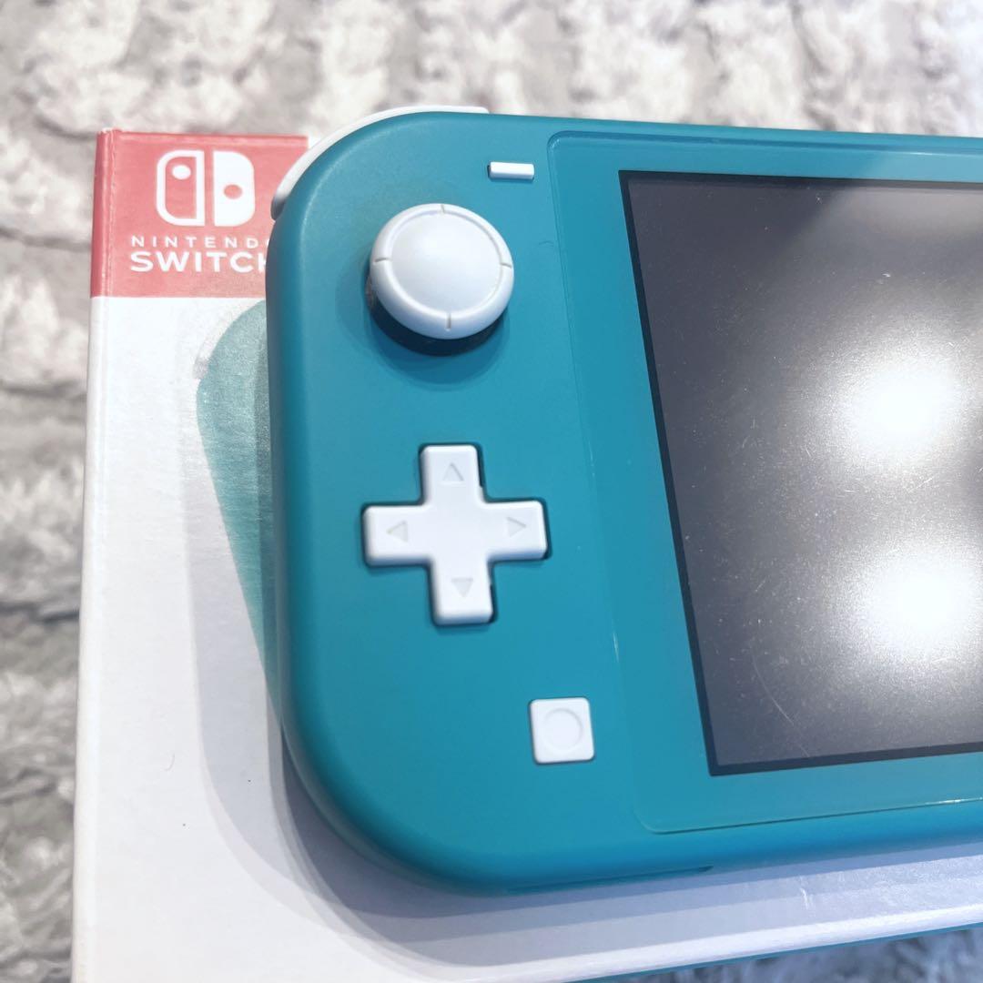 【美品】Nintendo Switch Lite 本体 ターコイズ 充電ケーブル