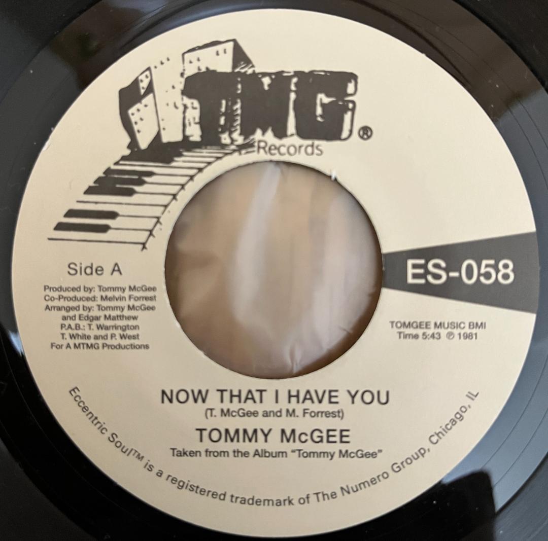 洋楽 7\"  McGEE NOW THAT I HAVE YOU