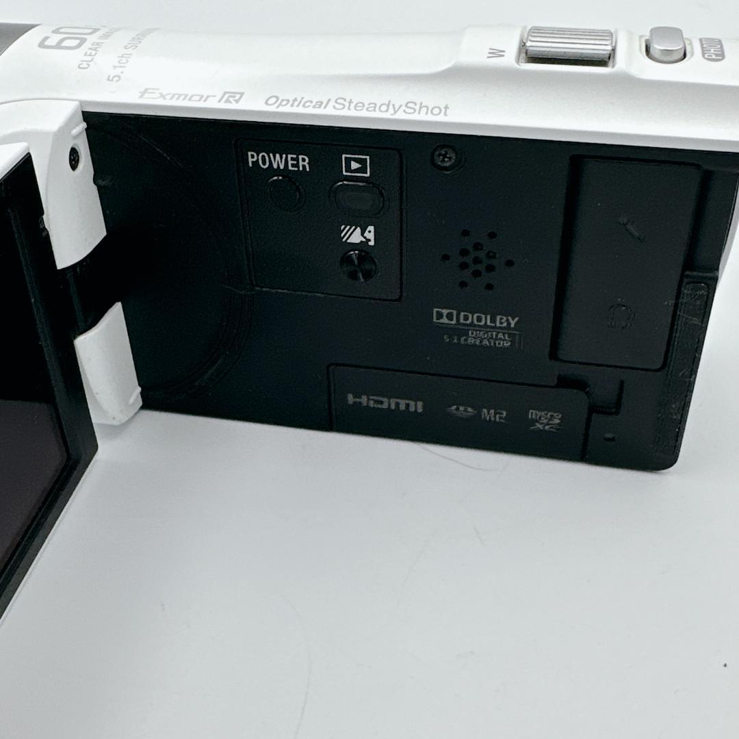【概ね美品】ソニー SONY Handycam ホワイト HDR-CX420